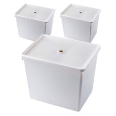 한샘 샘키즈 전용 박스 + 뚜껑 세트, 화이트 + 반투명, 대(395 x 295 x 323 mm), 3세트