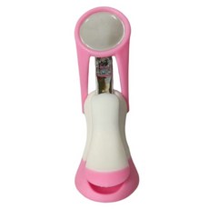 Tteruwa 嬰幼兒專用安心好剪放大鏡指甲剪, 粉紅色, 1個