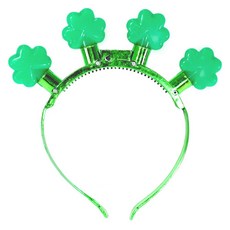 스투피드 디스코 파티 LED 클로버 머리띠, 혼합색상, 1개