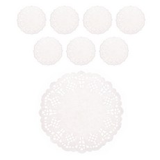 Livingda餐巾紙圓形紙 9cm 100入, 800件, 白色