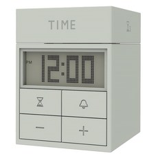 모던앳 3in1 큐브 알람 시계 타이머, 1개, 그린계열