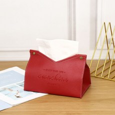 몰투유 디자인 각티슈케이스, 레드, 1개