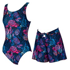 아쿠아티카 여성용 원피스 치마바지 실내수영복 AQA14CW