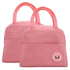 씨오브비 판다 피크닉 캠핑 다용도 보냉백, 핑크, 2개