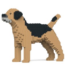 邊境㹴犬狗狗積木 大型 M, 黑色, 1個