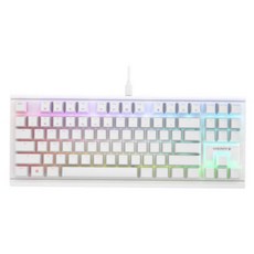 CHERRY MX 1.1 RGB TKL 電競機械式鍵盤, 白色, G80-3911HWAKR-0, 靜音紅軸