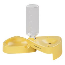 DING DONG PET 寵物起司球折疊式飲水碗, 黃色, 1個