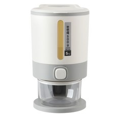 Dayzel一鍵式計量米桶 5kg, 1組, 白色, 灰色