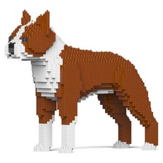 波士頓㹴犬積木 大型 M, 棕色, 1個