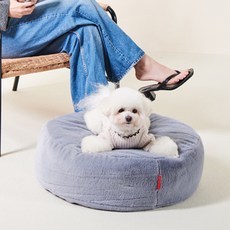 레드퍼피 반려동물 르위캔 쿠션, 블루그레이, 1개