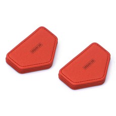 어반카 가죽 마그네틱 안전벨트 클립, 레드, 2개