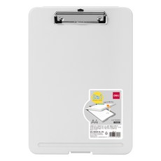 델리 2in1 멀티 클립보드 A4, 베이지, 1개