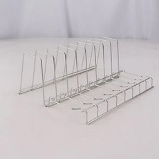 Hanbomnuri 不鏽鋼盤架 + 碗盤掛式收納架套組, 1套, 單一顏色