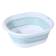 Wifined矽膠多功能壁掛折疊式臉盆 大, 藍色, 1個