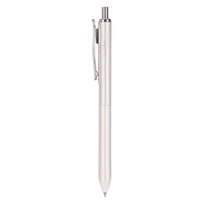 누사인 메탈 클립 젤 볼펜 0.5mm, 크림화이트, 1개
