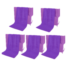 Happy Mood 多用途超細纖維清潔抹布 擦手巾 35 x 75 cm, 5個, 紫色