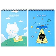 morning glory 無橫線綜合簿 2款 x 5入組, 1套, UFO 灰塵, 雲朵 波林