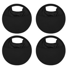 Livbox 洗衣桶 洗衣籃4件組, 黑色