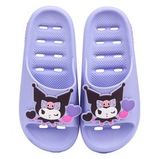 LiLFANT 三麗鷗角色 Pure EVA 柔軟兒童浴室拖鞋, 酷洛米, 1個