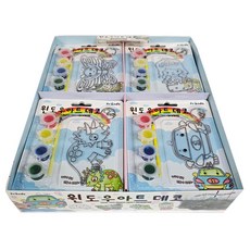 프랜즈코리아 윈도우아트 데코 만들기 4종 x 5p 세트, 혼합색상, 1세트