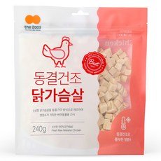 더주스 반려동물 동결건조 간식, 닭가슴살, 240g, 1개