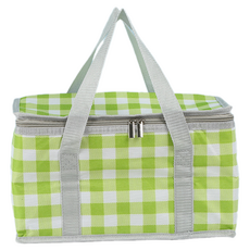 Ilsangsokbanzzak 圖案保溫保冷袋, 格紋綠, 1個