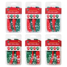 JOYTEX Party Show 聖誕盒裝氣球 2款 x 3入 組, 1套, 聖誕雪花+聖誕快樂