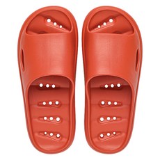 피플블룸 도트 고급 EVA 미끄럼방지 물빠짐 욕실화 실내화, 오렌지, 1개