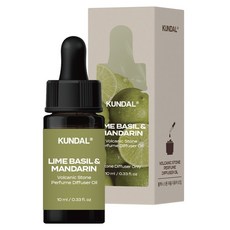 쿤달 볼케닉 스톤 퍼퓸 디퓨저 오일, 라임바질앤만다린, 10ml, 1개