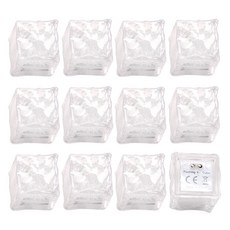 LED發光冰塊 白色, 12個