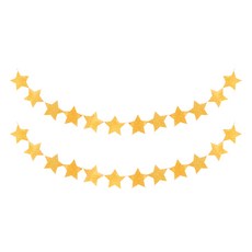 스투피드 글리터 별 가랜드 2p, 골드