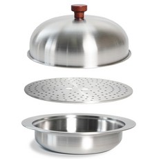 Livingglory Oslo IH 蒸籠 + 爐架 + 醃製蓋 套組, 1套, 32cm