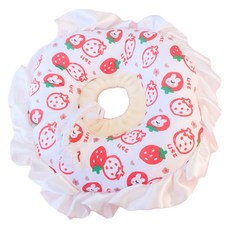 요런개 반려동물 말랑뽀작 귀여운 넥카라, 레이스 딸기, 1개