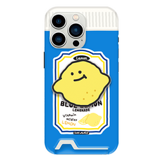 더메이드 주스 카드 수납 하드 휴대폰 케이스 + 아크릴톡 레몬 세트