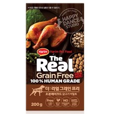하림펫푸드 어덜트 강아지 더리얼 그레인프리 오븐베이크드 건식사료, 닭, 200g, 1개