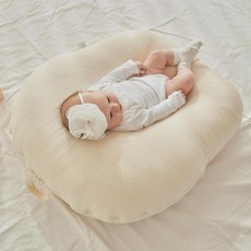 ROTOTO bebe 嬰幼兒防溢奶枕套, 自然絎縫