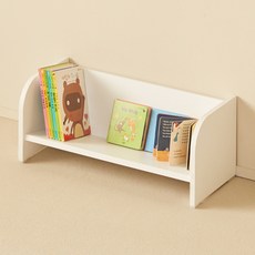 YEDAUM 兒童用 Arin 寬版書架, 白色, 1層