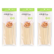 韓國 Malgeunharu 竹製魚板串 關東煮串 串籤 中 30cm, 100入, 3個