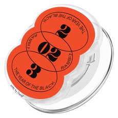 체인지톡 맥세이프 2배자력 탈부착 스마트톡 쓰리 타원 오렌지, 혼합색상, 1개