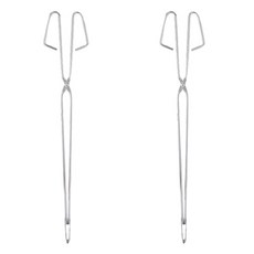 정상아이앤 다용도 숯 장작 캠핑용 집게, 2개