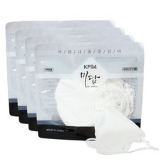 미담마스크 새부리형 황사 방역 마스크 대형 KF94, 25개입, 4개, 화이트