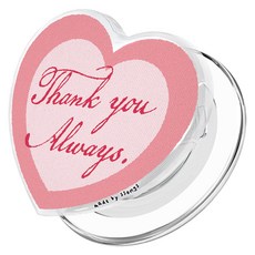 체인지톡 맥세이프 2배자력 탈부착 스마트톡 땡큐 핑크 하트, 혼합색상, 1개