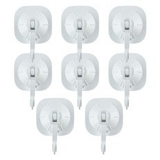 And House 蜘蛛方形掛鉤, 8個, 白色