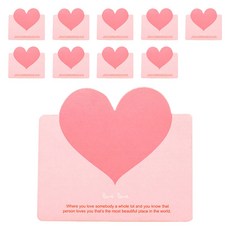 하트 감사 축하 사랑 메세지 미니카드 + 봉투 세트, 러브카드B, 10세트