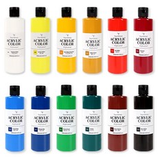 凡戴克專家用壓克力顏料, 12色, 250ml