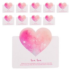 하트 감사 축하 사랑 메세지 미니카드 + 봉투 세트, 러브카드E, 10세트