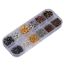 Khohimo 蝦子裝飾龍蝦扣 6種*22入+開環 6種*140入組合組 4W423, 1組, 混色