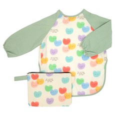 semoms 嬰幼兒用防水美術畫袍 + 收納袋套組, 可愛