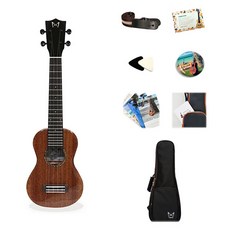 Makana 桃花心木全單板長頸烏克麗麗 M-40S, 1個, 高音