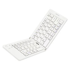 스마텍 접이식 미니 블루투스 무선키보드, 화이트, STBK-F2000, 제조사축